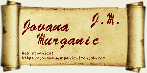 Jovana Murganić vizit kartica
